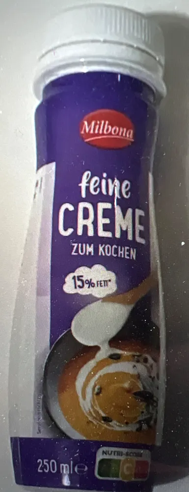 feine Creme zum Kochen 15% Fett