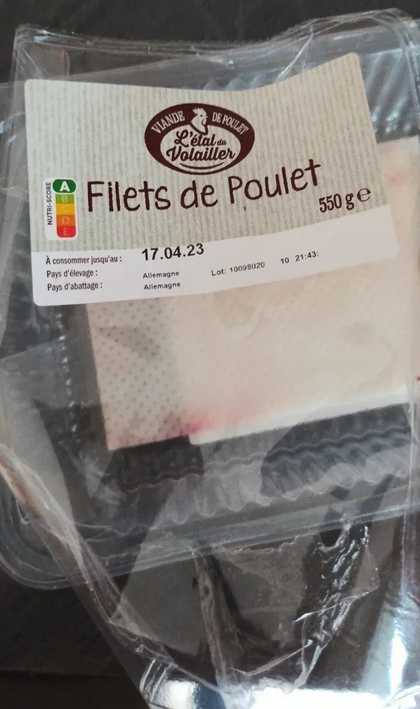 Filets de poulet