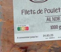 Filets de poulet marinés ail noir