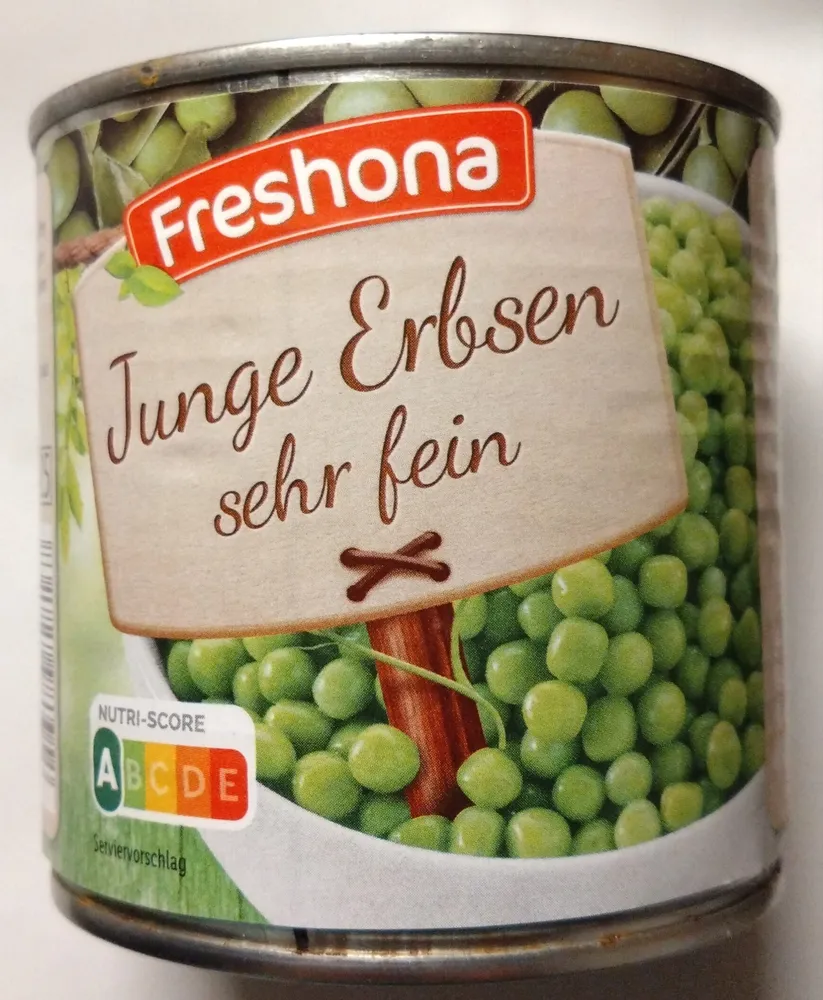 Erbsen sehr fein