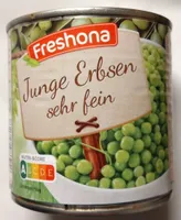 Erbsen sehr fein
