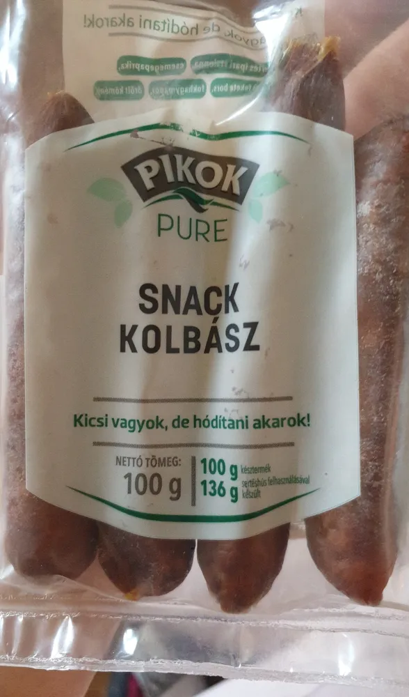 Pikok pure snack kolbász
