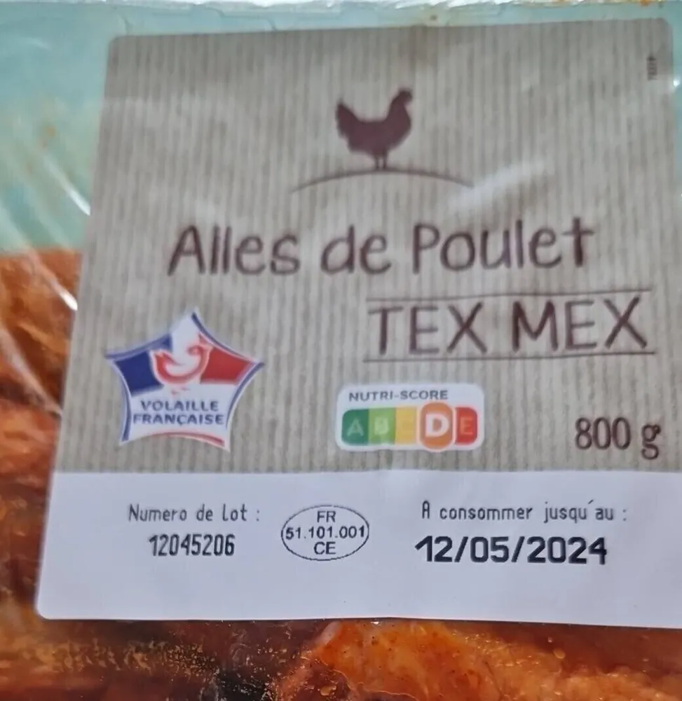 Ailes de poulet tex mex