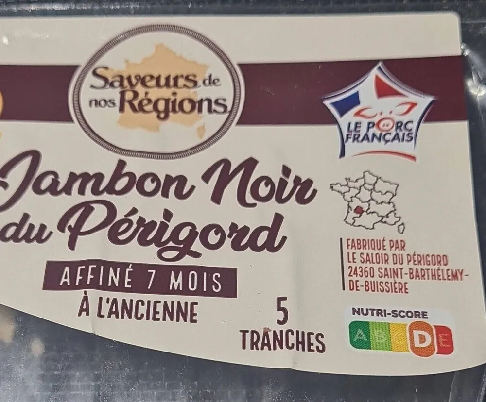 Jambon noir du perigord