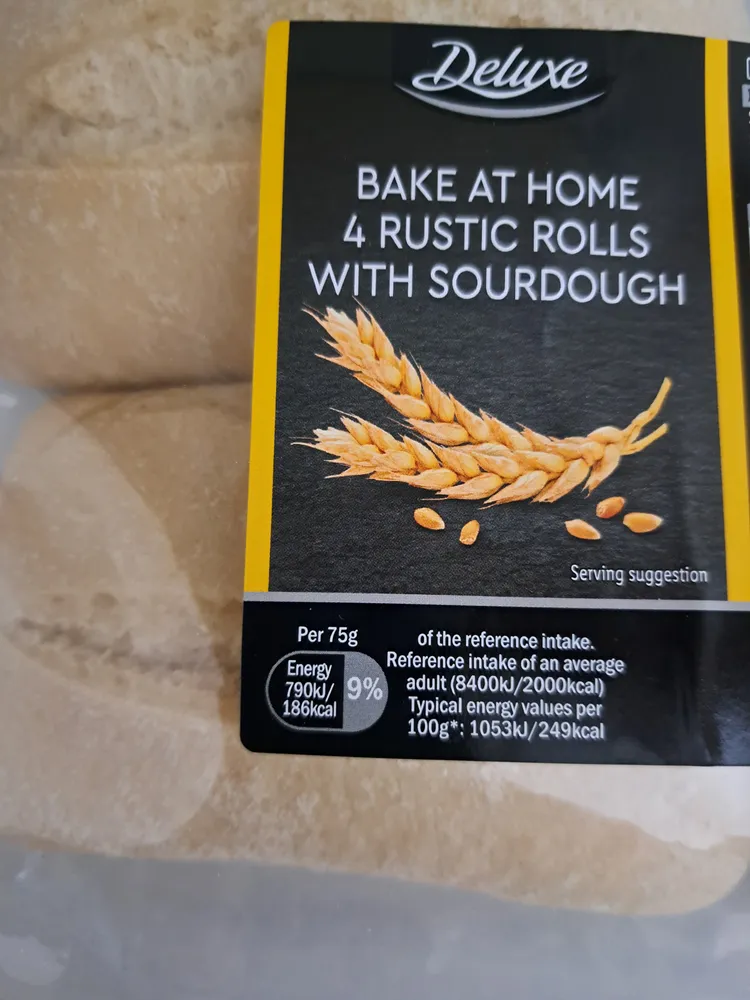 Part baked bread rolls