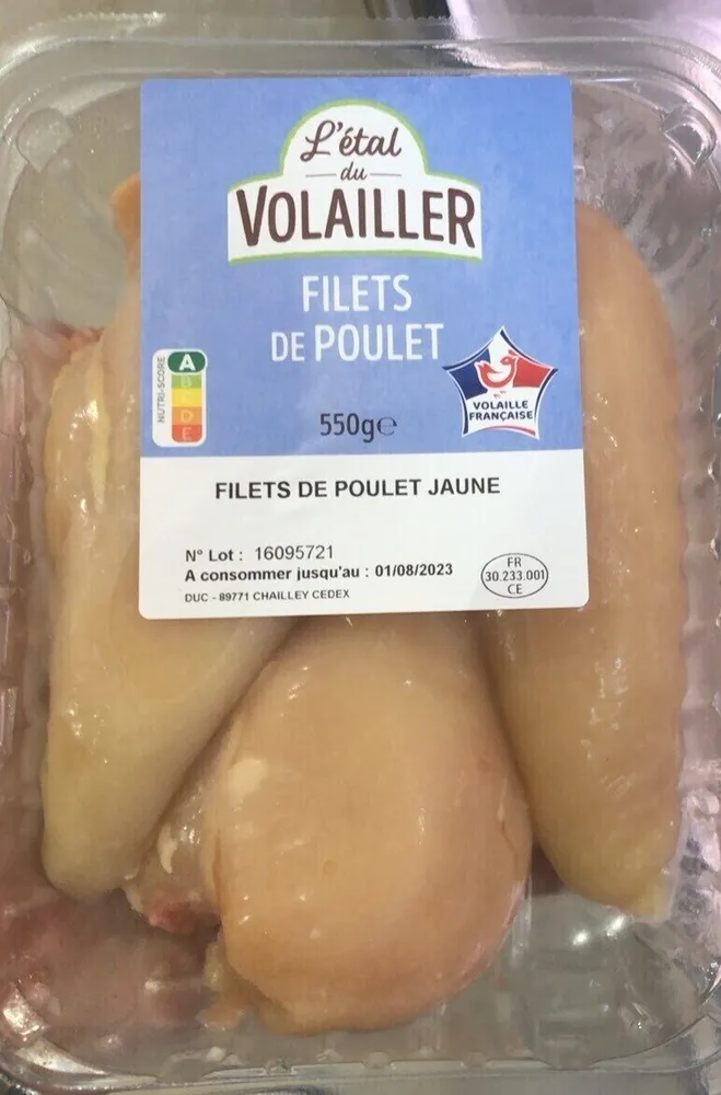 Filets de poulet