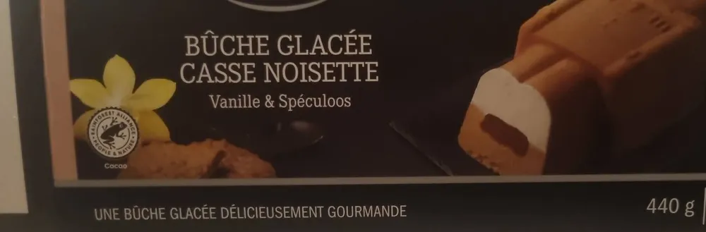 Bûche glacée  casse noisette