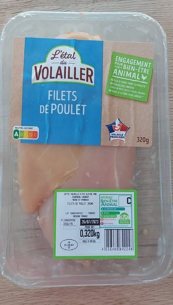 Filets de poulet