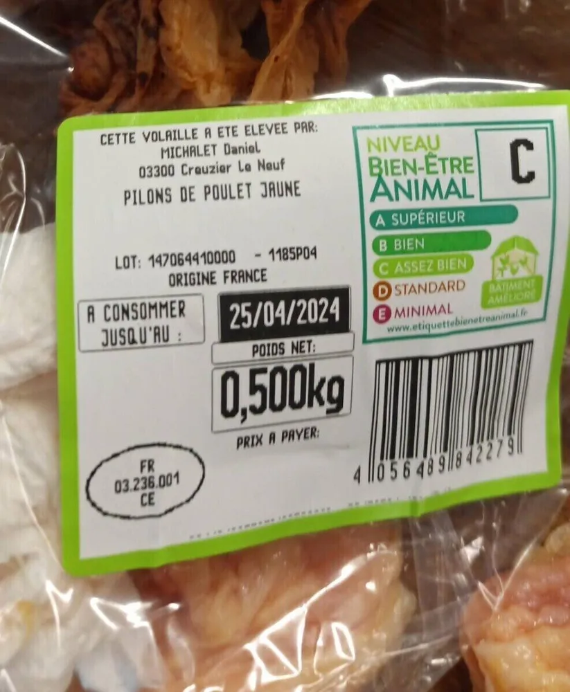 Pilons de poulet