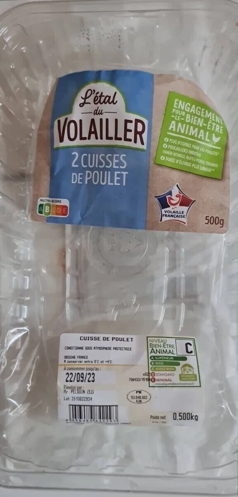 2 Cuisses de poulet