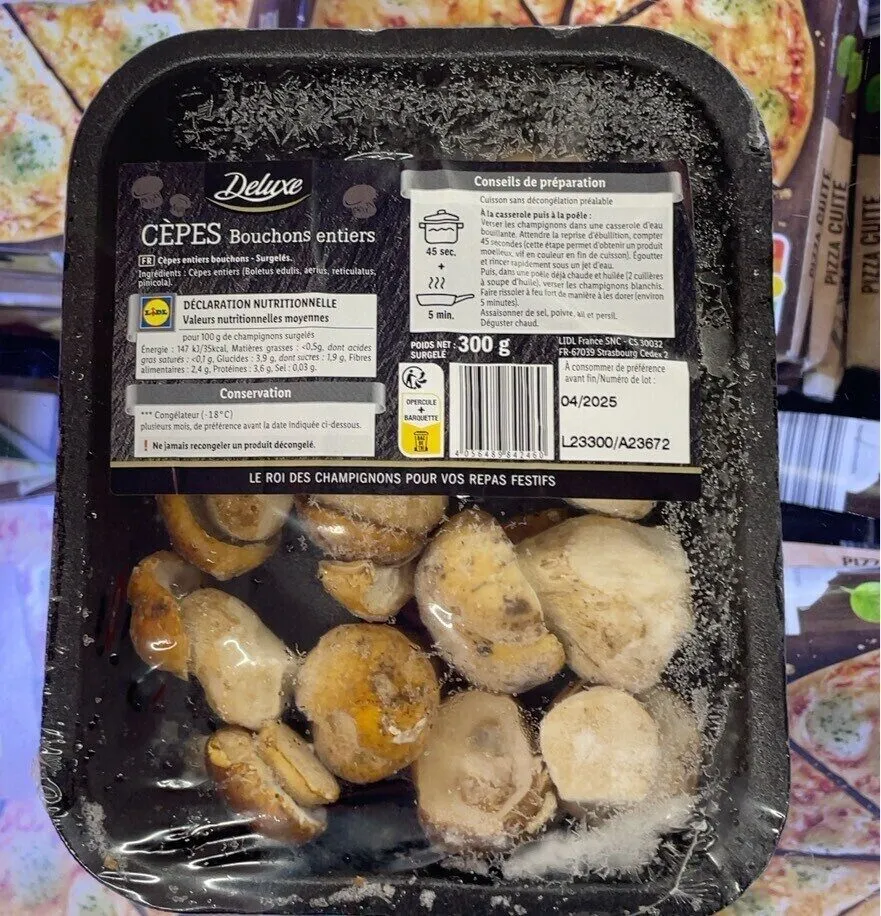 Cèpes bouchons entiers