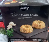 4 mini flans salés champignons de Paris