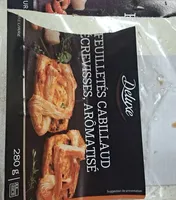 Feuilletés cabillaud écrevisses aromatisé