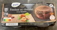 Fondant au chocolat à la noisette