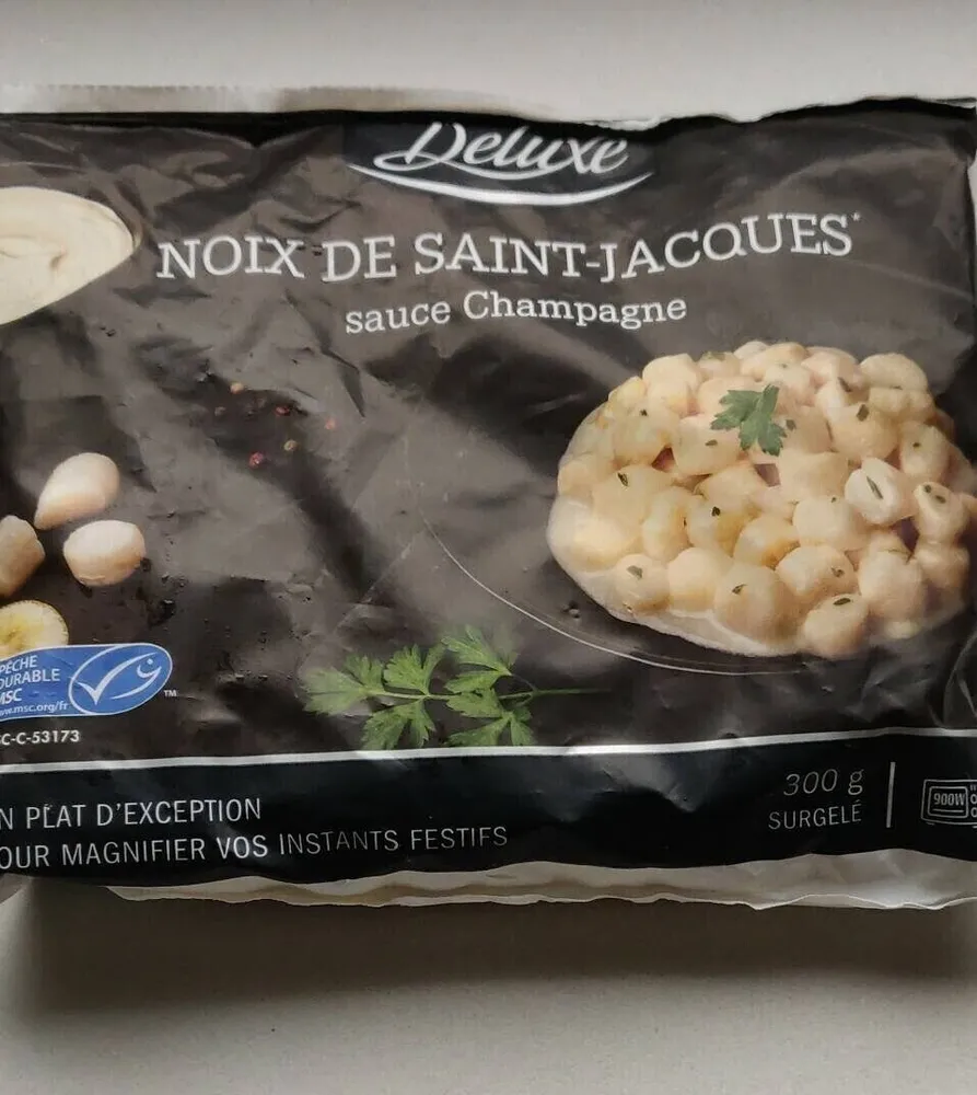 Noix de saint jacques MSC sauce champagne
