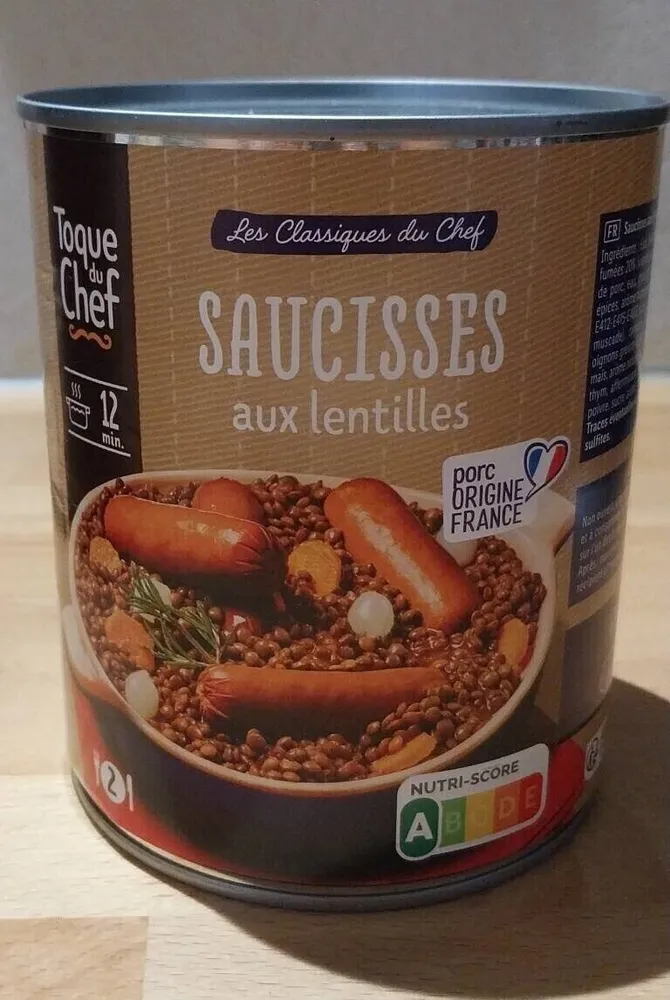 Saucisses aux Lentilles