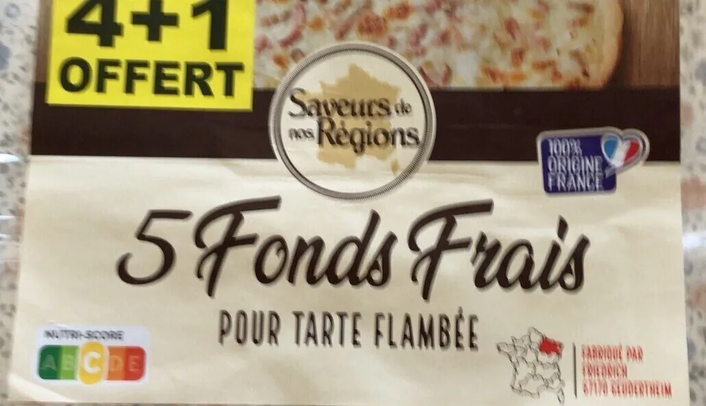 Fonds de tarte frais pour tarte flambée