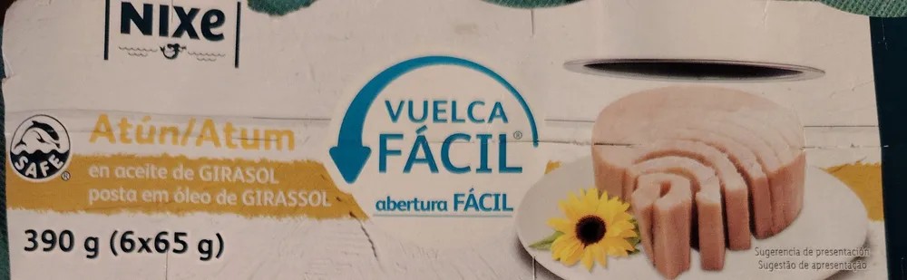 Atún en aceite de girasol