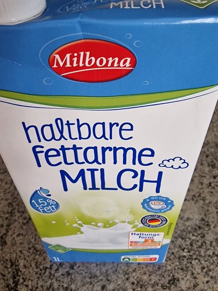 haltbare fettarme Milch
