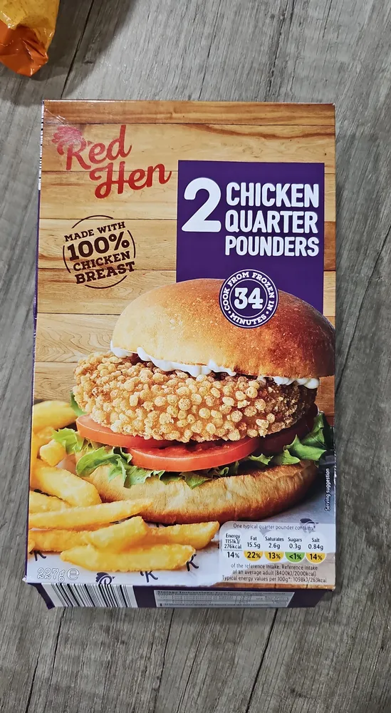 2 chicken quarter pounders
