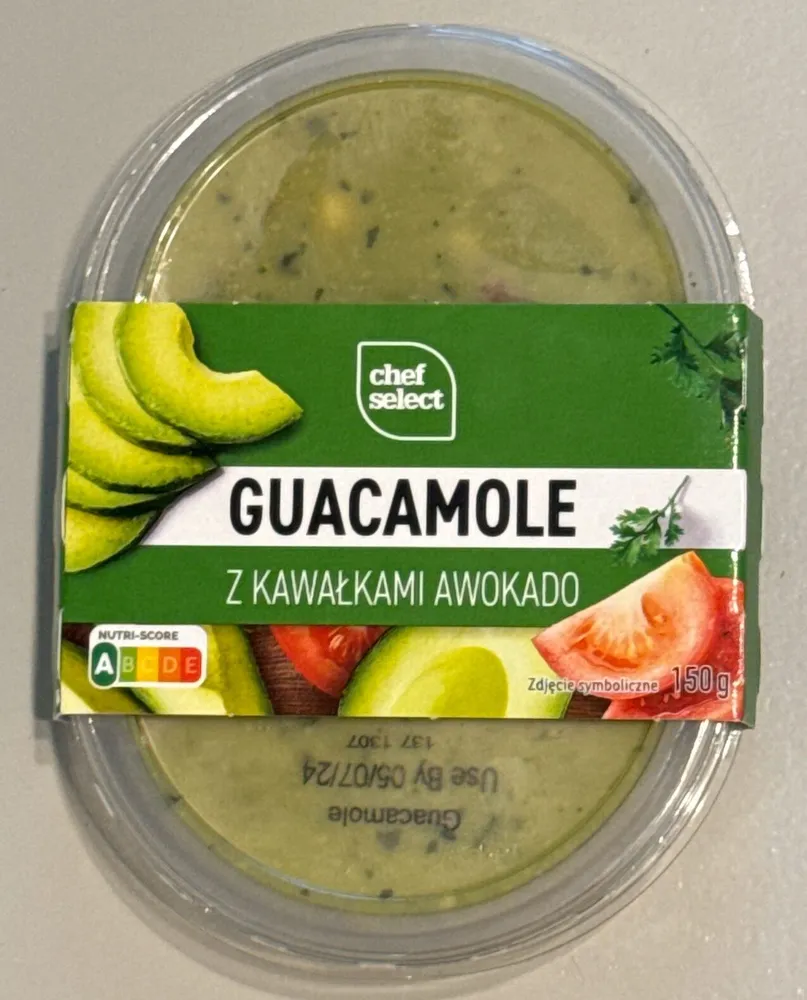 Guacamole Z Kawałkami Awokado