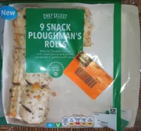 9 snack ploughman's rolls