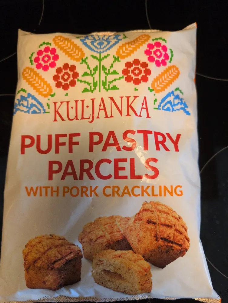 Puff Pastry Parcels With Pork Crackling