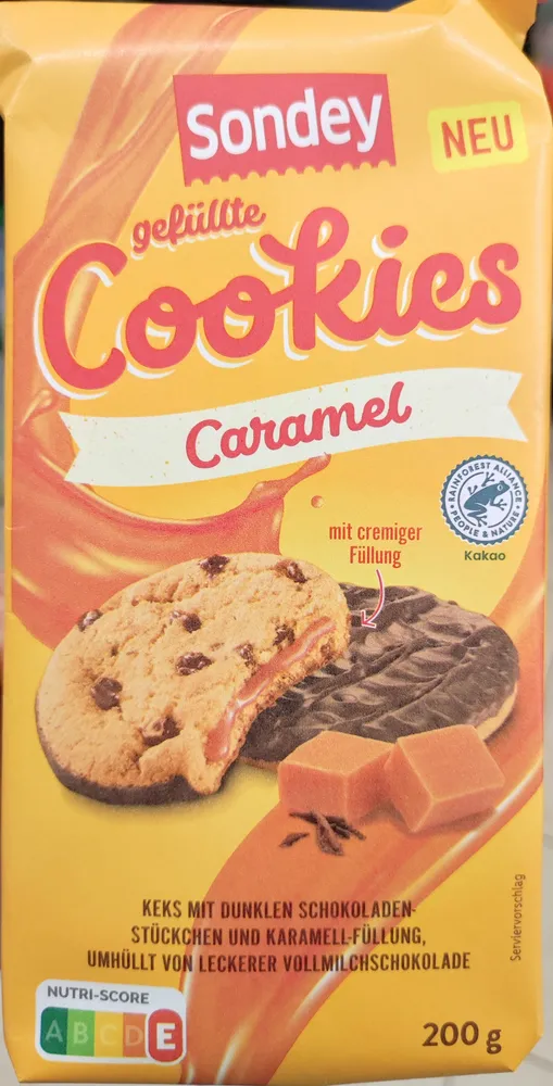 Gefüllte Cookies caramel