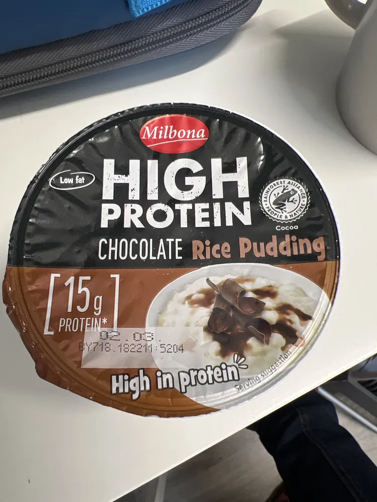High Protein Chocolate Rice Puddibg