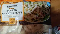 Sliced cooked chicken breast