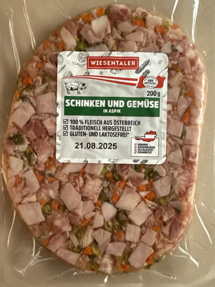 SCHINKEN UND GEMÜSE IN ASPIK