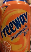 Carbonated no added sugar orange flavour soft drink with sweetener.