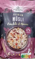 premium Müsli Früchte und Nüsse