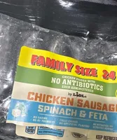 Spinach & Feta Chicken Sausage