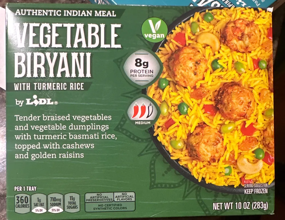 Vegetable Biryani with Turmeric Rice