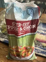 Stir fry peppers and onion