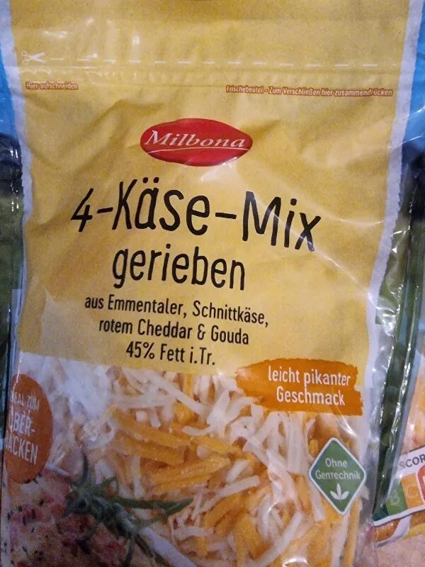 geriebener  4 Käse-Mix