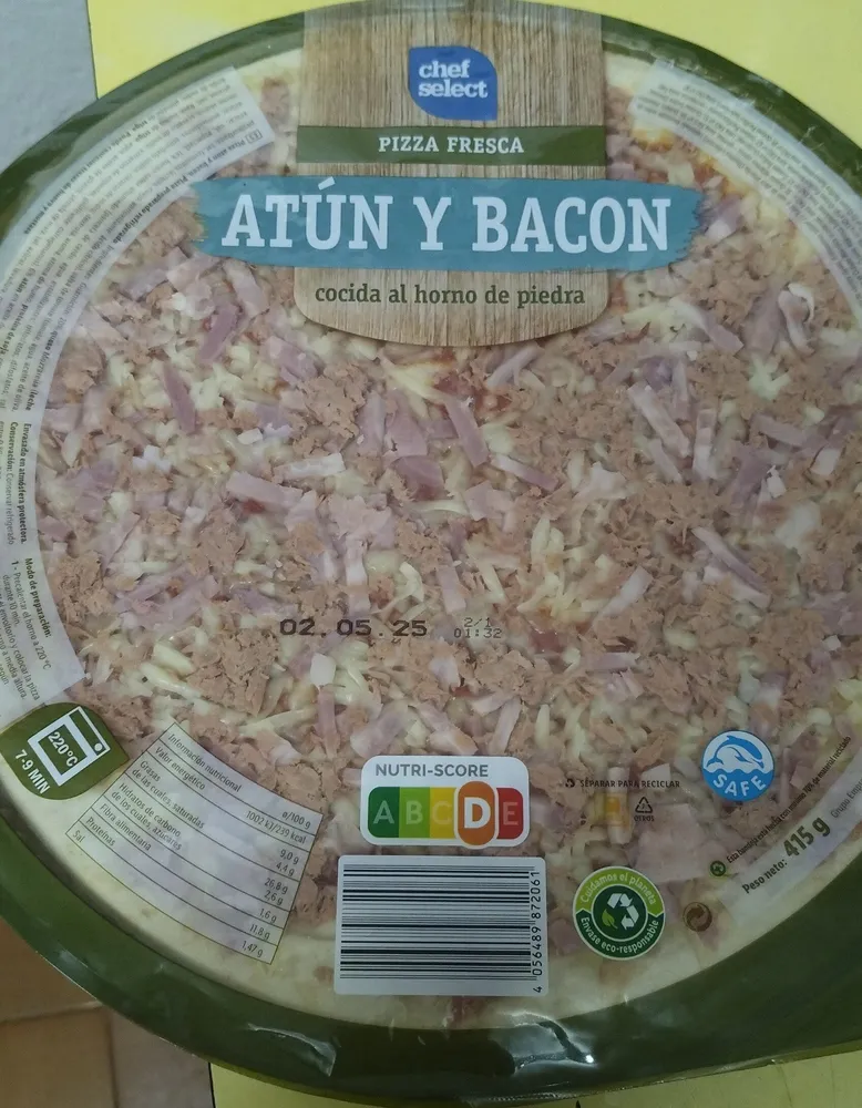 Pizza Atún Y Bacon
