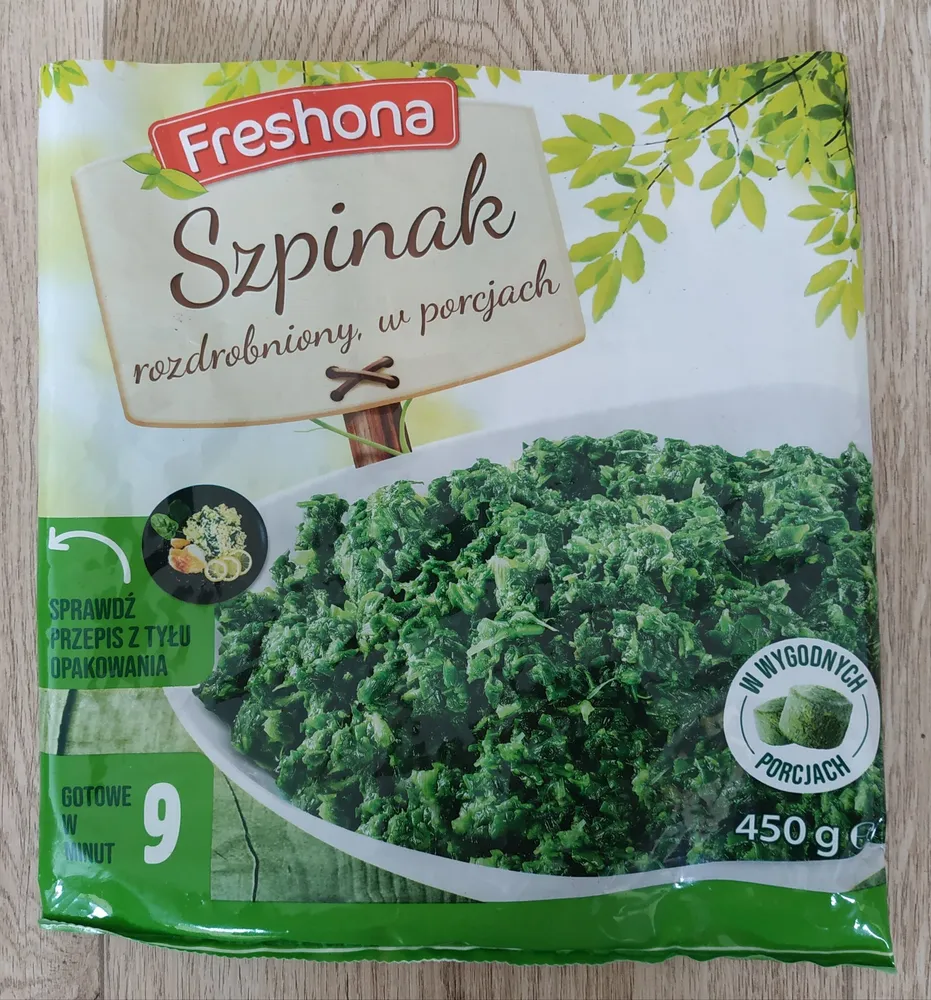 Szpinak Rozdrobniony W Porcjach
