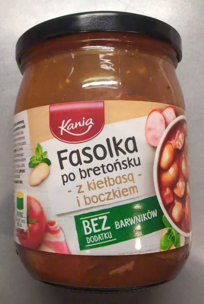 Fasolka po bretońsku z kiełbasą i boczkiem