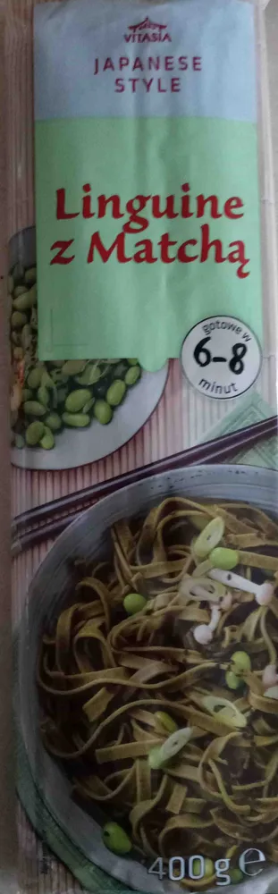 Linguine z matchą