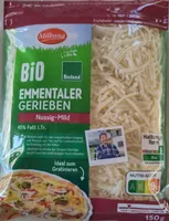 Emmentaler Käse gerieben