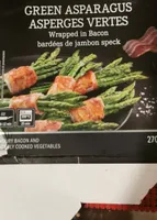 Asperges vertes barde es de jambon speck