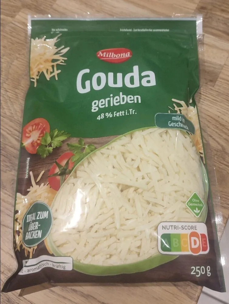 Gouda gerieben