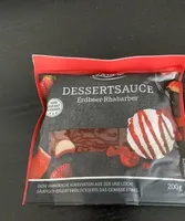 Dessert sauce fraise rhubarbe