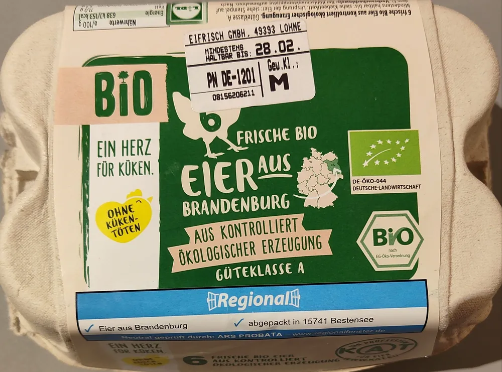 Bio Eier aus Brandenburg