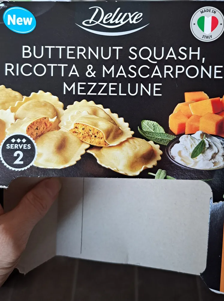 Butternut Squash, Ricotta & Mascarpone Mezzelune