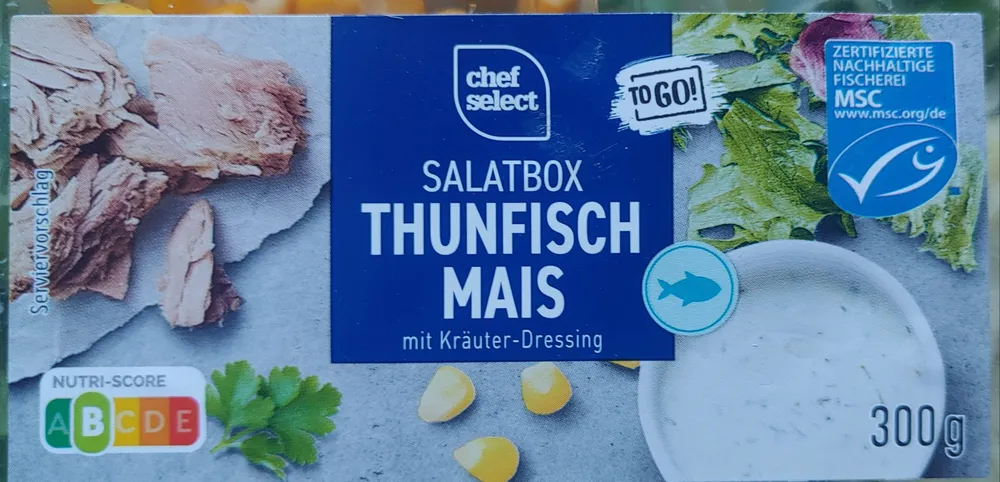 Thunfisch & Mais Salat mit Kräuter-Dressing