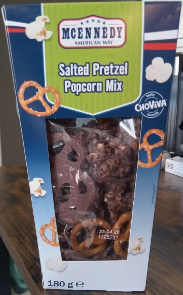 Salted Pretzel Popcorn Mix