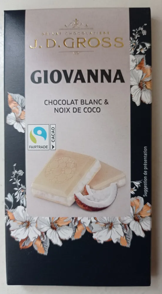 Chocolat blanc et noix de coco (Giovanna)